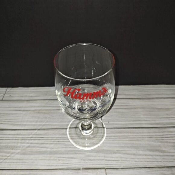 Vintage Hamm's Beer Chalice Stem Cup Born In The Land Of Sky Blue Waters Mancave - Picture 2 of 8